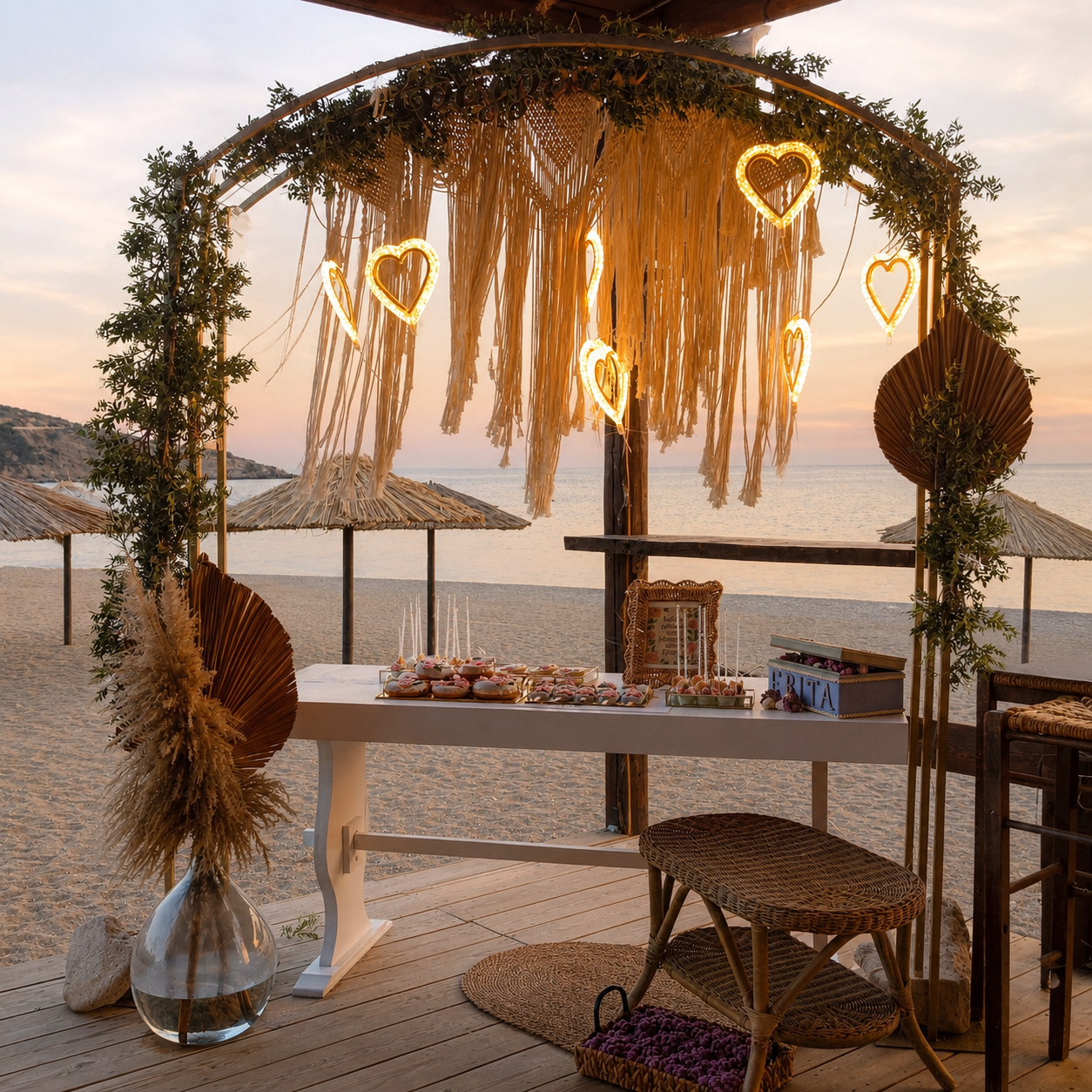 Βάπτιση στο beach bar The island Θυμάρι